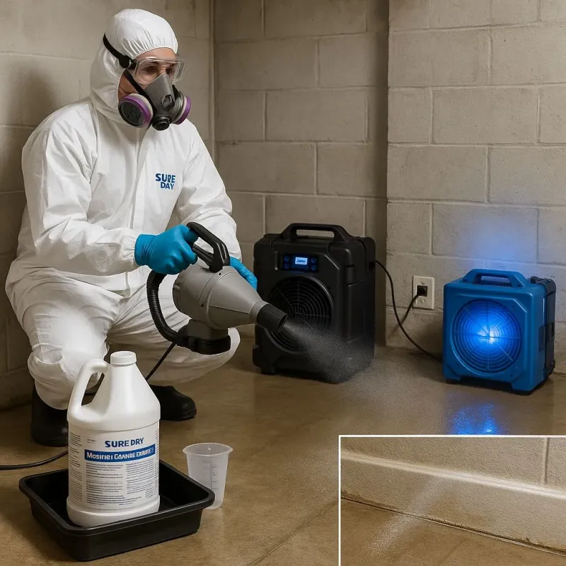 Sanitization and Odor Removal process in Flower Mound, TX