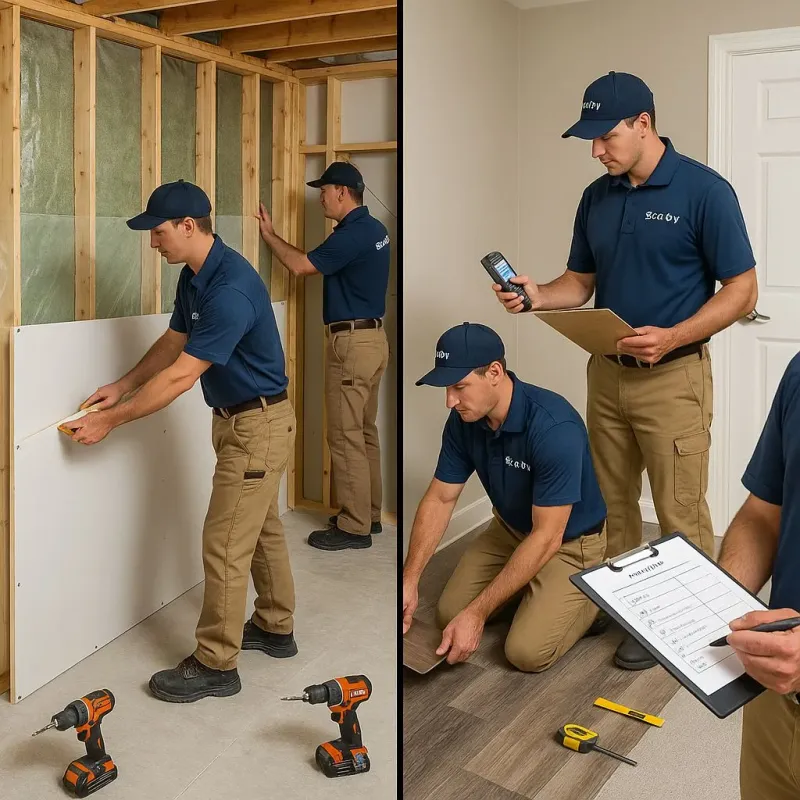 Repairs and Reconstruction process in Flower Mound, TX