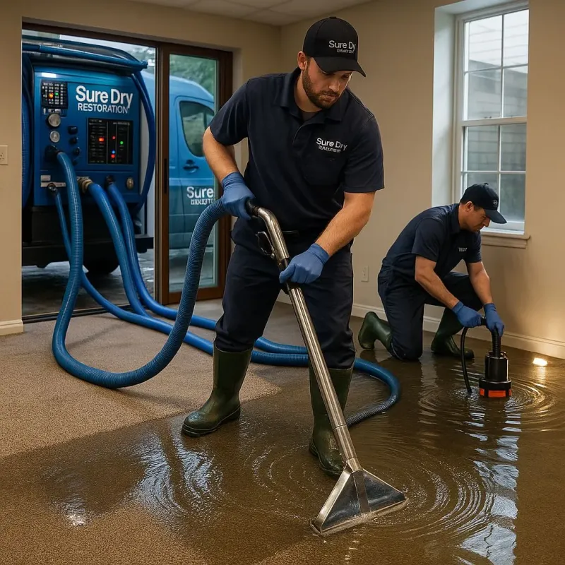 Water Extraction and Removal process in Flower Mound, TX